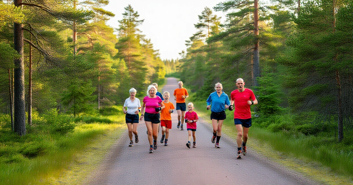 Polkujuoksijat juoksevat kesäisellä suomalaisella metsäpolulla – polkujuoksun uudet kisaformaatit sopivat kaikentasoisille